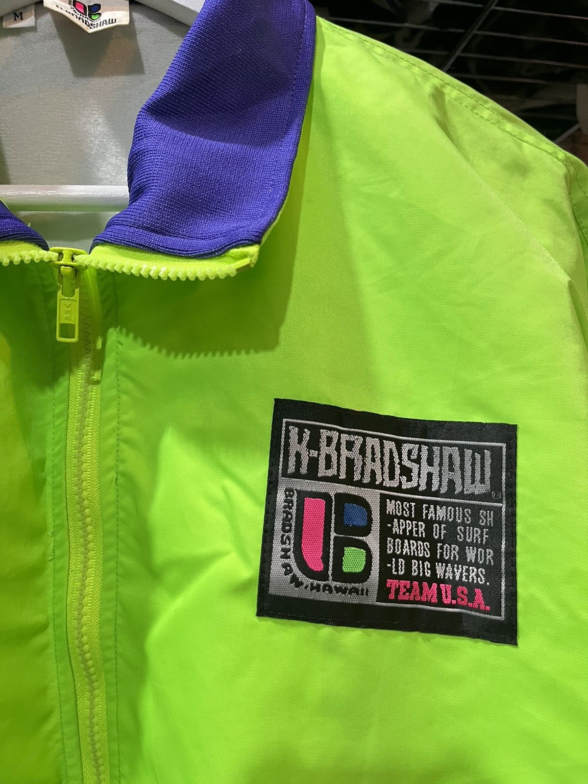 Vintage K.Bradshaw Surfboards Team USA Bomber Jacket 90s Size US M / EU 48-50 / 2 - 3 Thumbnail