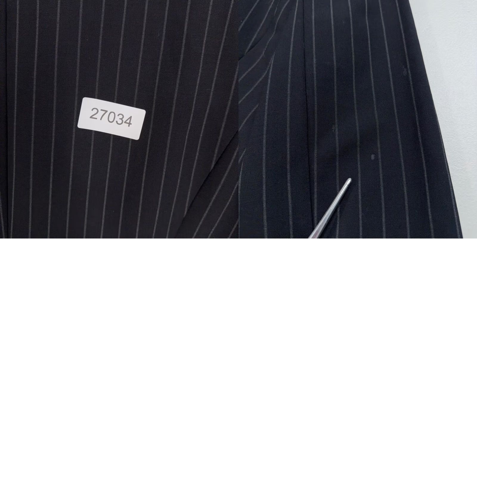 Vintage Tahari Blazer Womens 10 Black Pinstripe Wool Silk Professional Career Office Blazer Women Formal Workwear Mens? Size L / US 10 / IT 46 - 8 Thumbnail