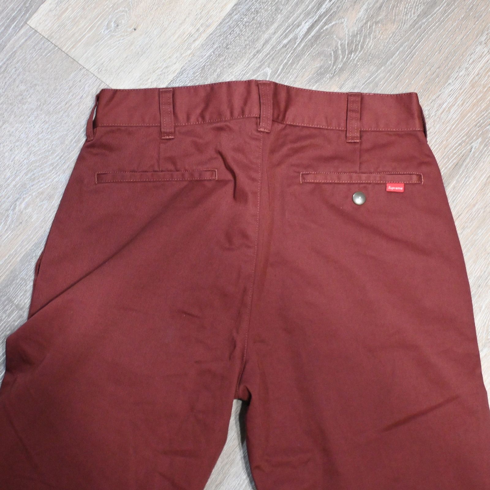 Supreme Supreme Work Pants Burgundy Red Size 30 Straight Leg Cotton Size US 30 / EU 46 - 10 Thumbnail