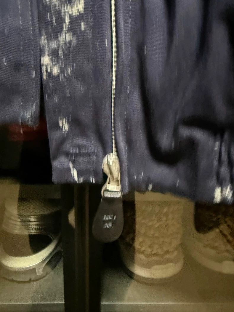 Maison Margiela Maison Margiela Ink-splashed dark blue zipper jacket 2501-N Size US M / EU 48-50 / 2 - 5 Thumbnail