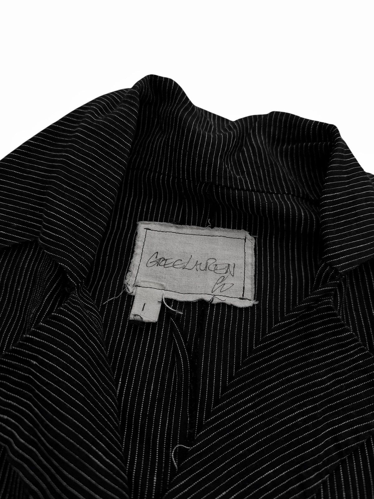 Greg Lauren 2014 DB Dickens Microbeadstripe Linen Blazer Coat Size US S / EU 44-46 / 1 - 3 Thumbnail