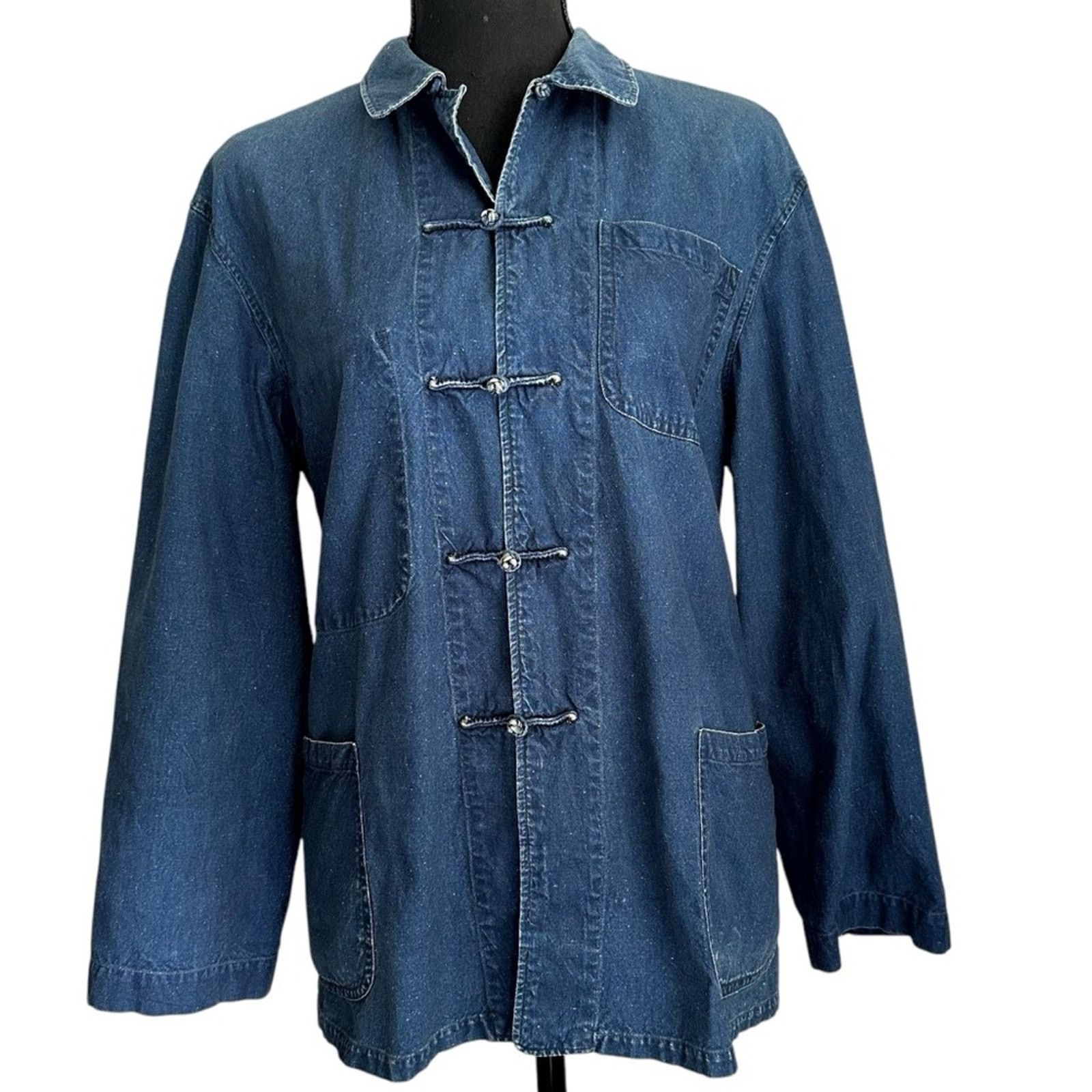 Vintage Vintage Shanghai Blue Workers Shacket US 8-10 L’AntiCher Size M / US 6-8 / IT 42-44 - 1 Thumbnail