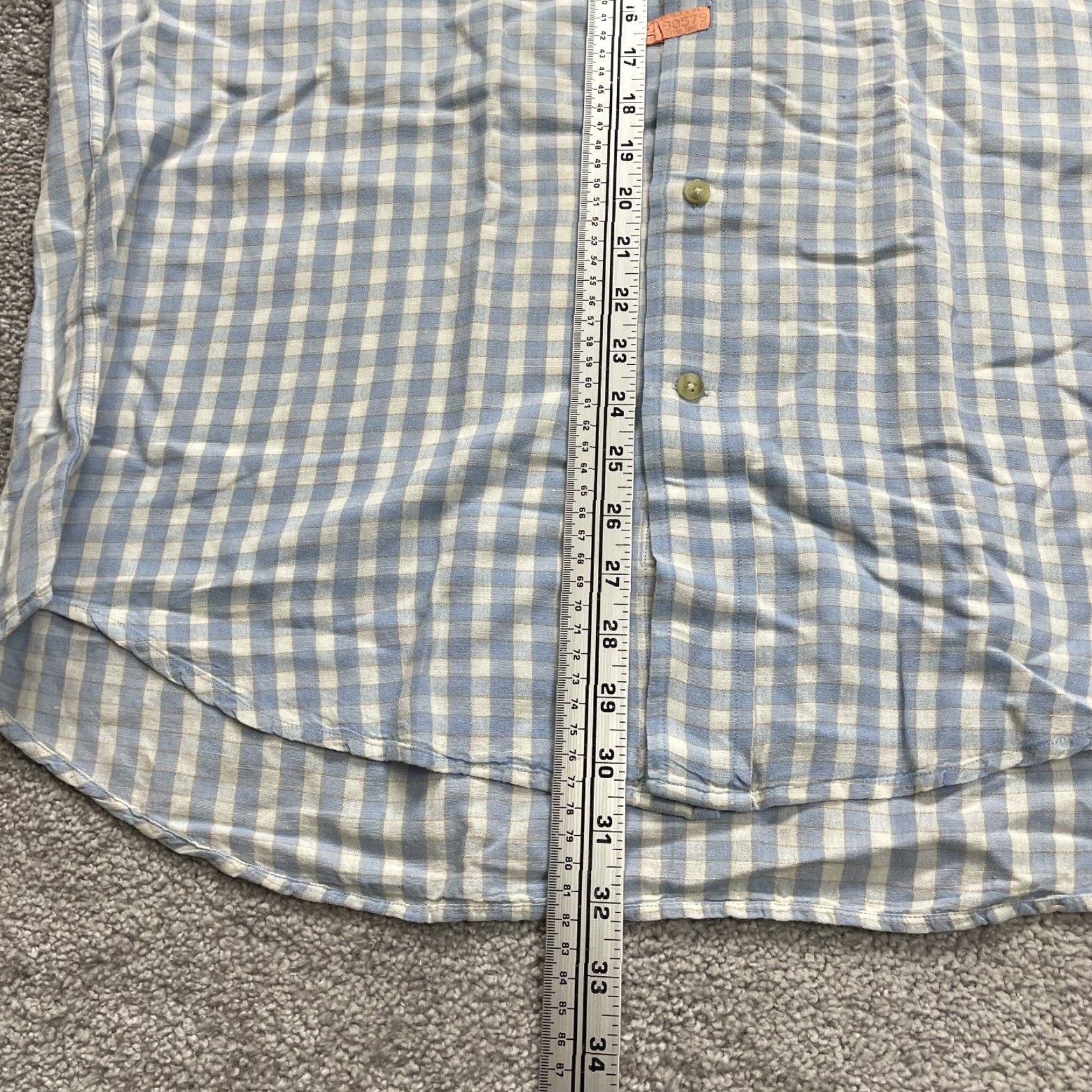 Faconnable VINTAGE Faconnable Shirt Mens Large Blue Check Button Down Long Sleeve Work Casual Top Size L / US 10 / IT 46 - 6 Thumbnail