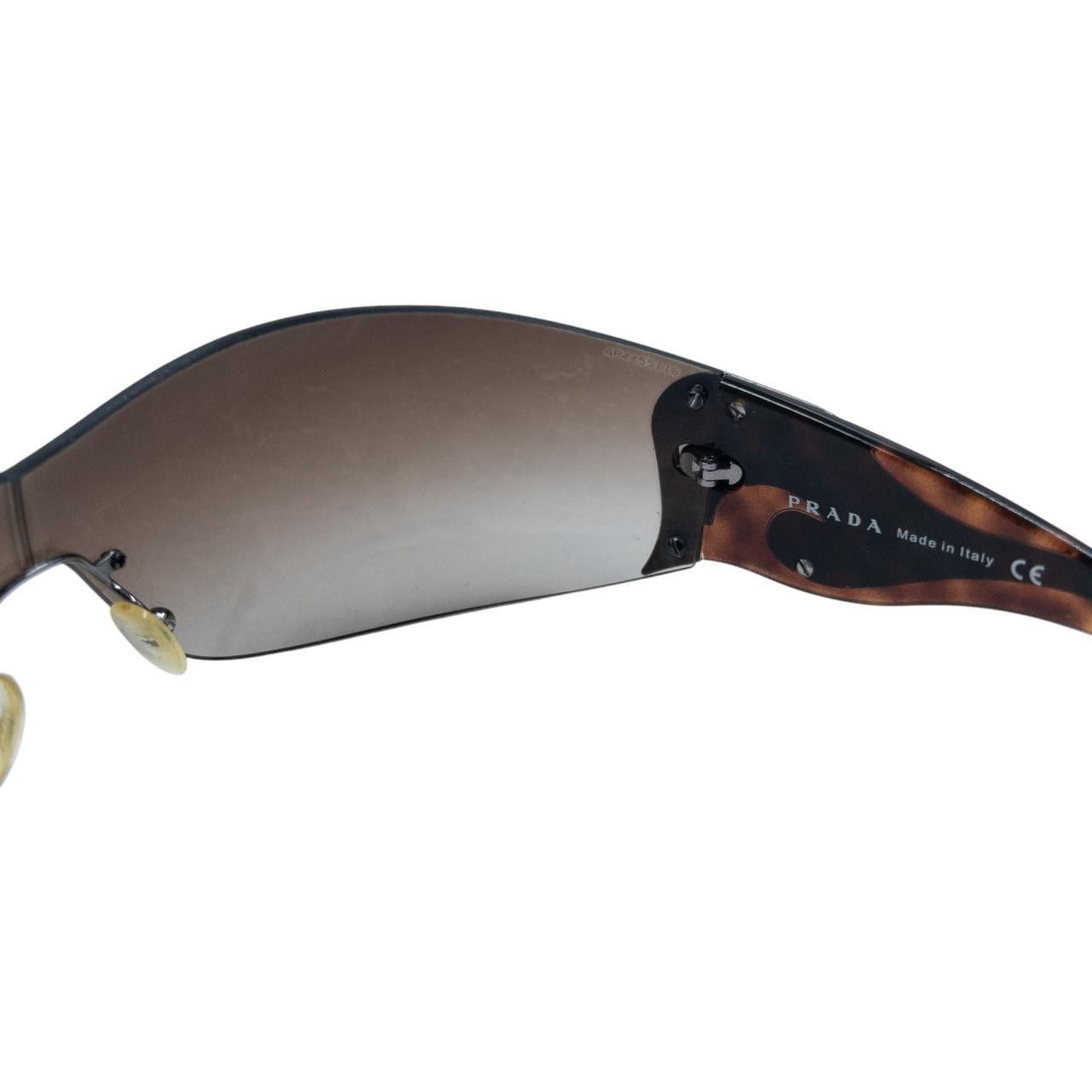Prada Vintage Prada Tortoise Shell Swirl Sunglasses Size ONE SIZE - 6 Thumbnail