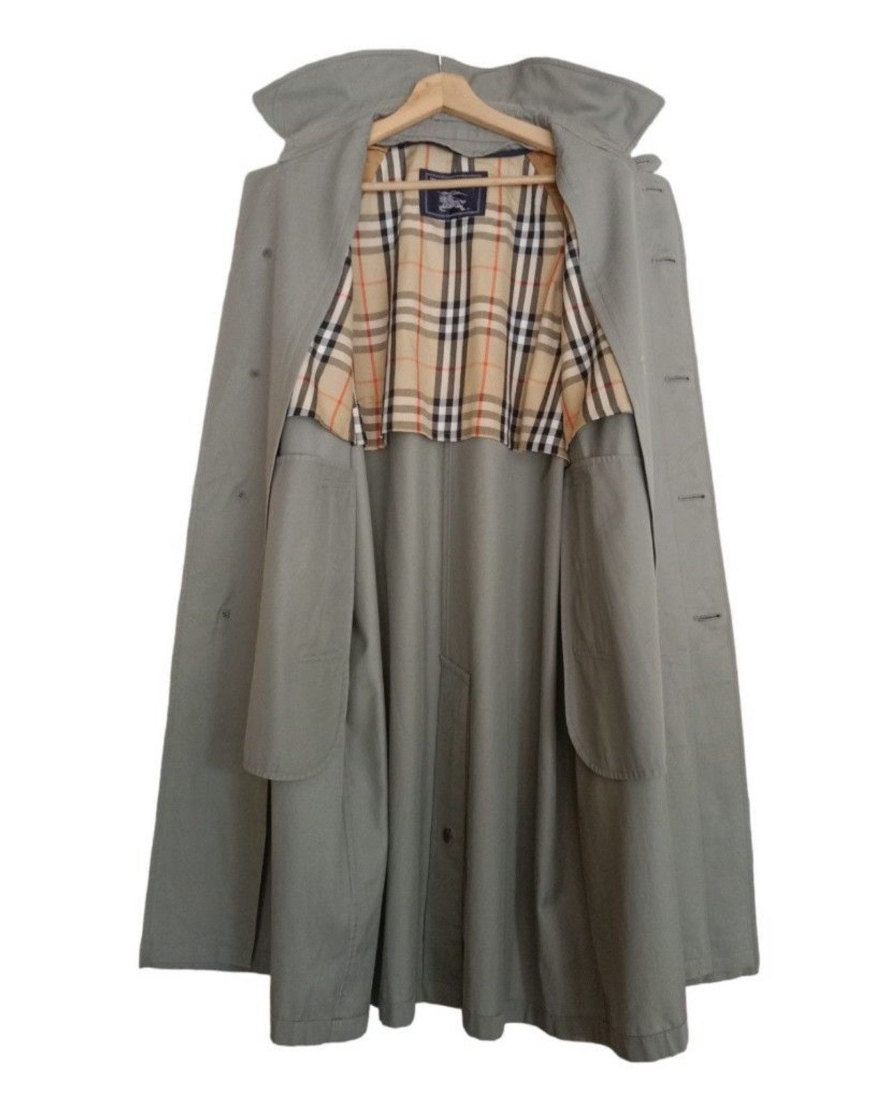 Burberry Vintage Burberry Trench Coat Nova Check Lining Japan Made Size US M / EU 48-50 / 2 - 6 Thumbnail