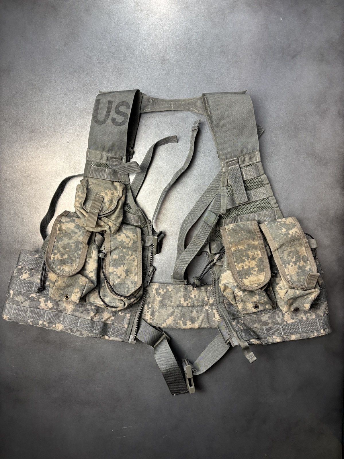 Vintage Vintage US Army Vest Digi Camo Ammo Vest Flak Tactical Cargo Size ONE SIZE - 14 Thumbnail