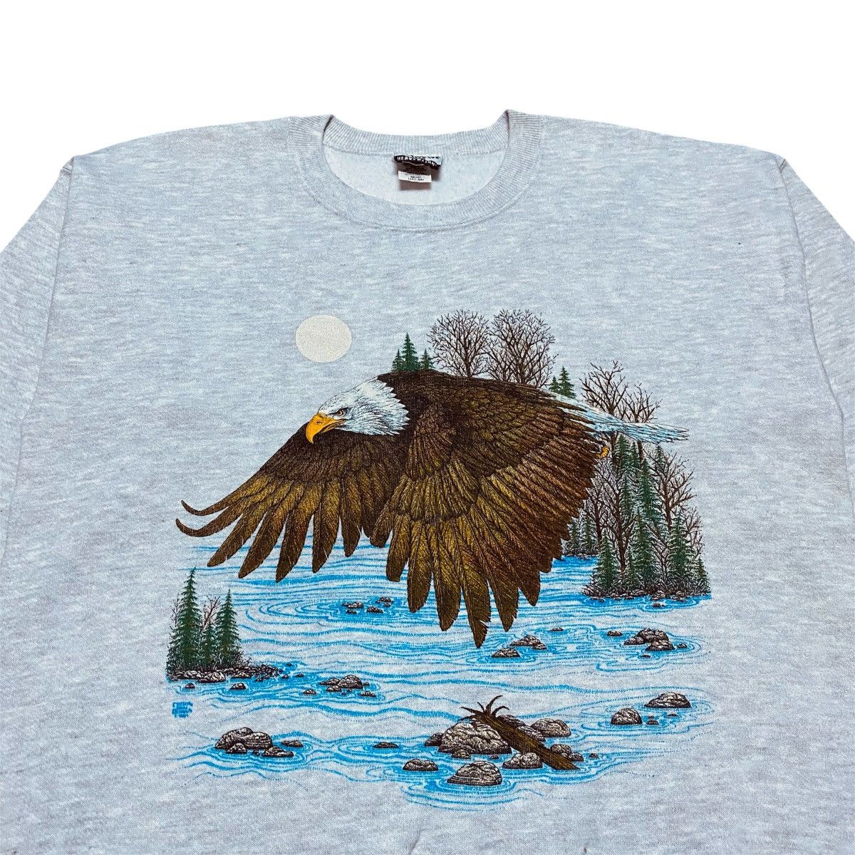 Lee Rare‼️🔥Vintage 90's Bald Eagle In A Nature Scene Sweatshirt Size US M / EU 48-50 / 2 - 3 Thumbnail