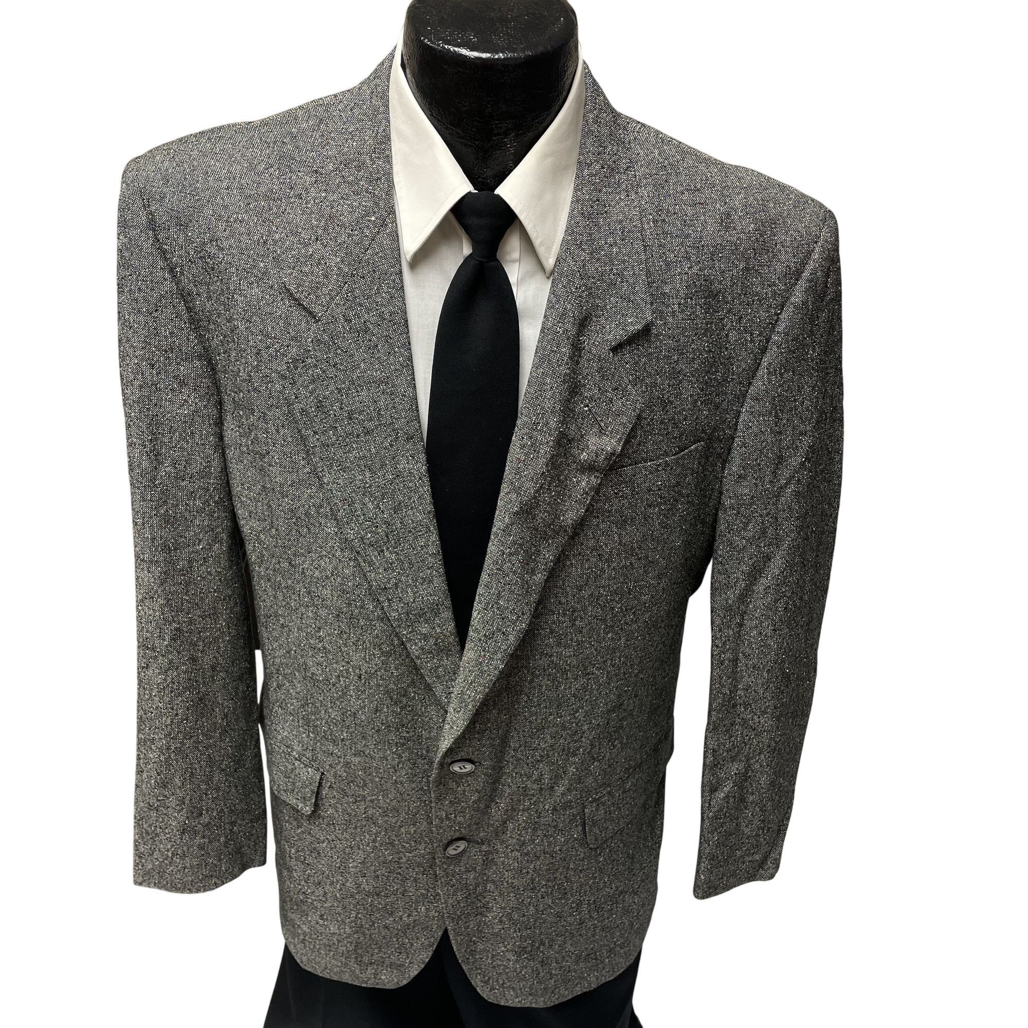 Other Vtg Gray Multicolor Hollywood ATOMIC FLECK Rockabilly Blazer Size 42R - 1 Thumbnail