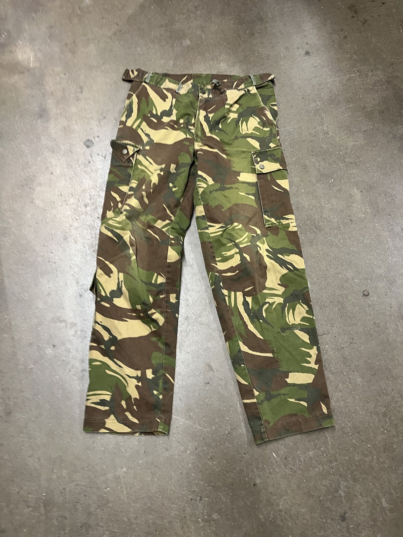 Vintage German Military Army Pants 90s Military Cargo Baggy Pants Size 34