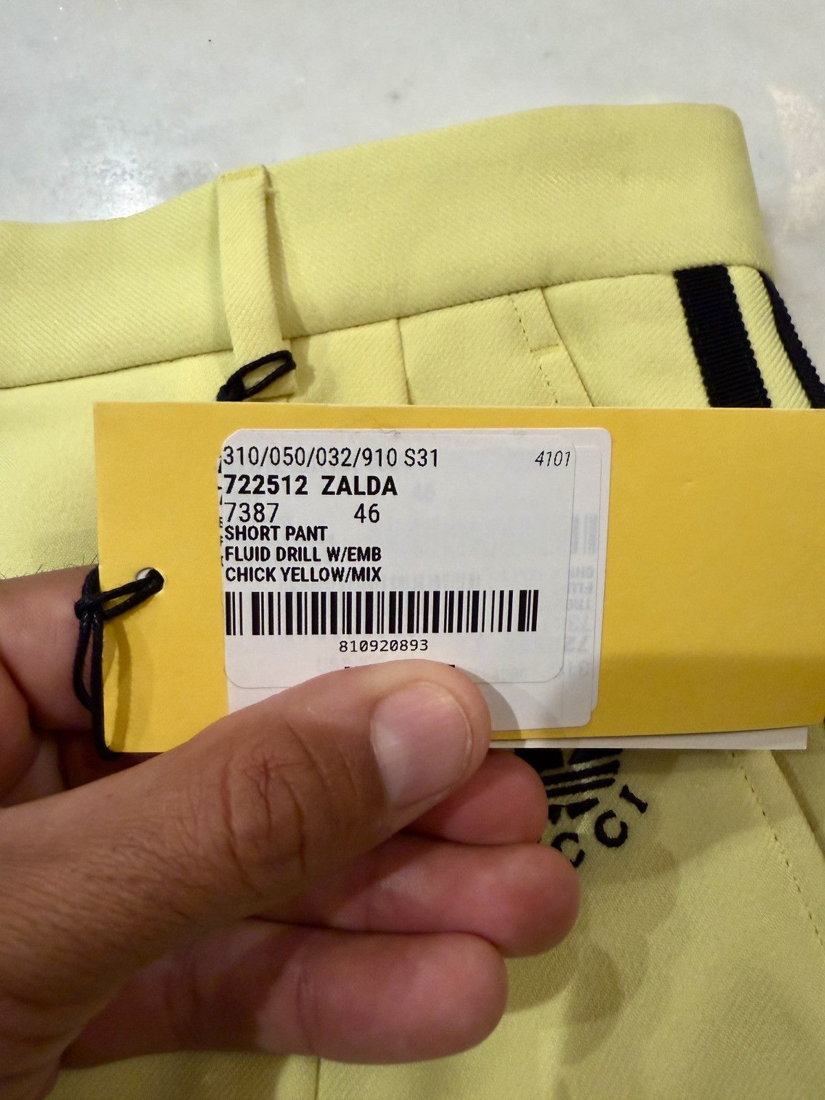 Adidas × Gucci Gucci x Adidas SS23 Yellow Striped Shorts (Size 46) Like New Size US 30 / EU 46 - 7 Thumbnail