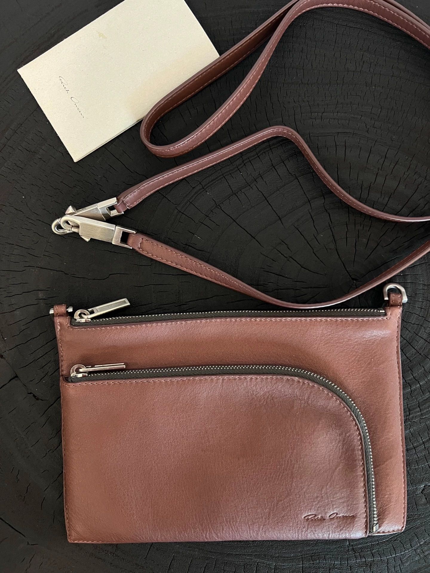 Rick Owens Rick Owens Bloody Calfskin Crossbody/Shoulder Bag Like New Size ONE SIZE - 3 Thumbnail