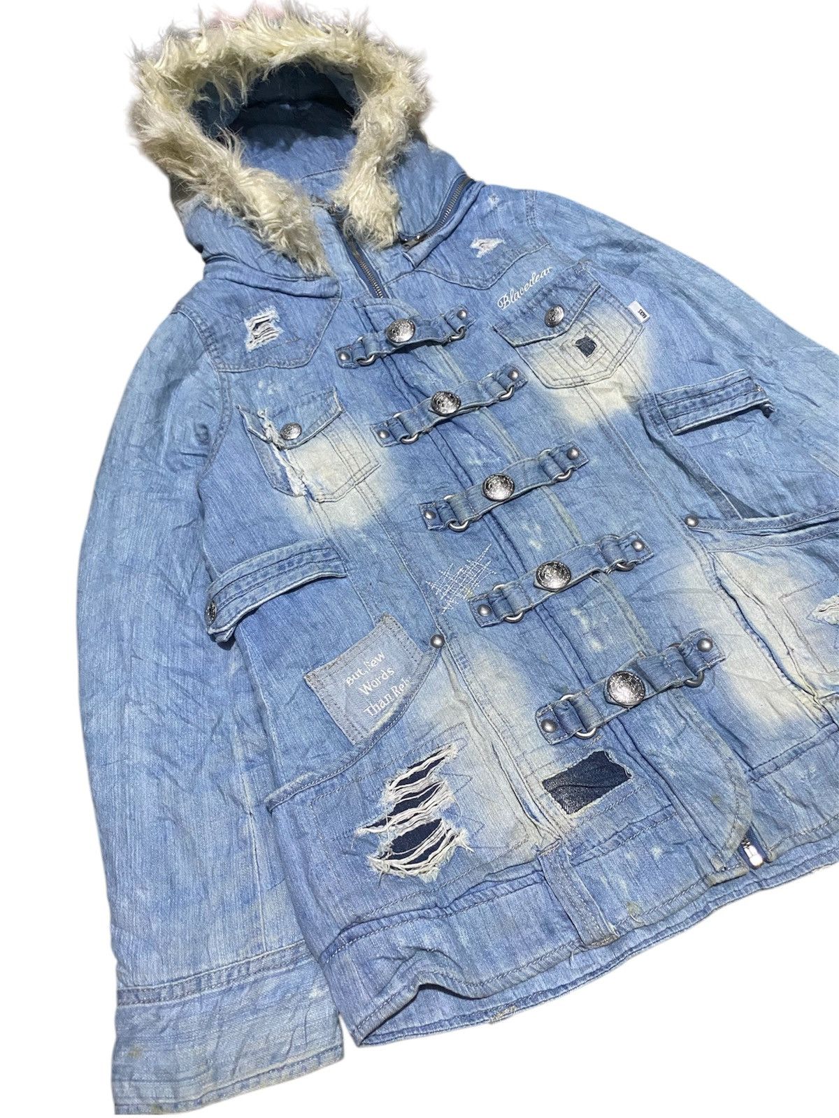 14th Addiction × If Six Was Nine × Japanese Brand Distressed Black Denim Jacket Size US M / EU 48-50 / 2 - 4 Thumbnail