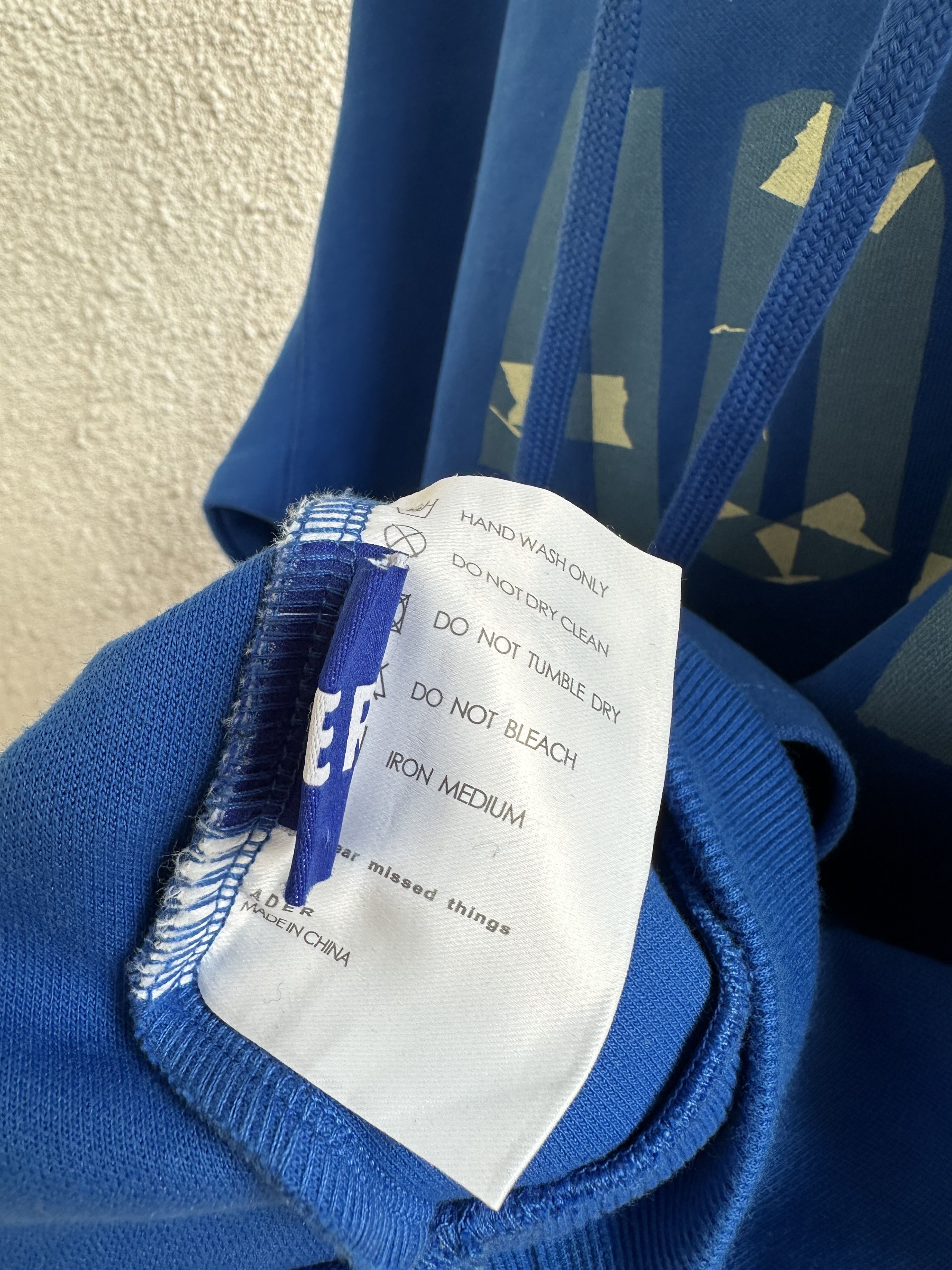 Ader Error Blue Tape Logo Hoodie Size US M / EU 48-50 / 2 - 6 Thumbnail