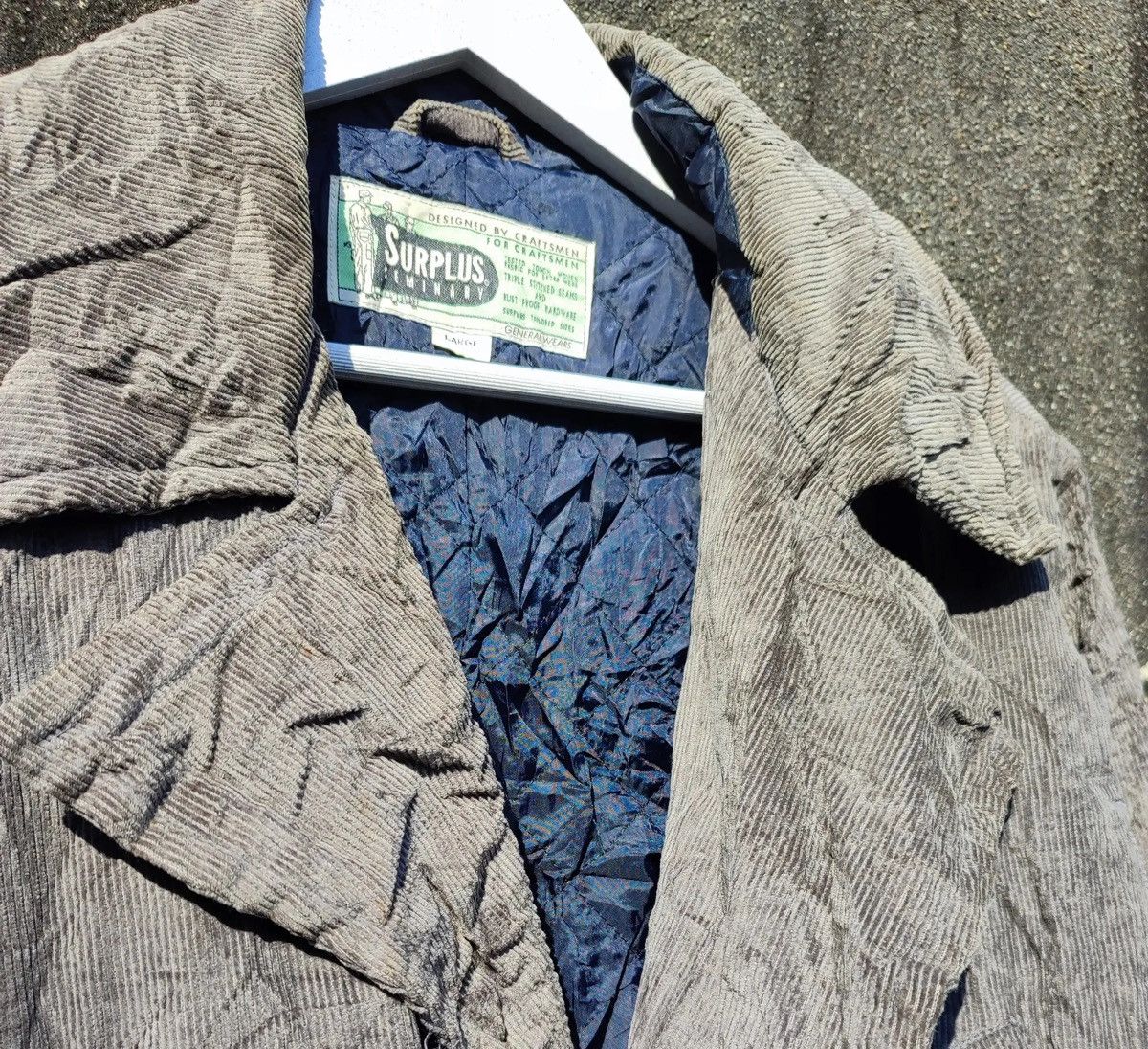 Vintage Vintage Surplus Seminary Crinkle Gray Work Jacket Size US L / EU 52-54 / 3 - 3 Thumbnail