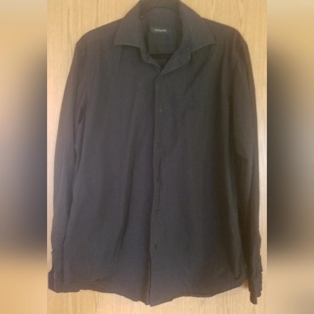 Guy Laroche Guy Laroche Button Down Black Shirt Size Large 16 1/2 Size 42R - 1 Thumbnail