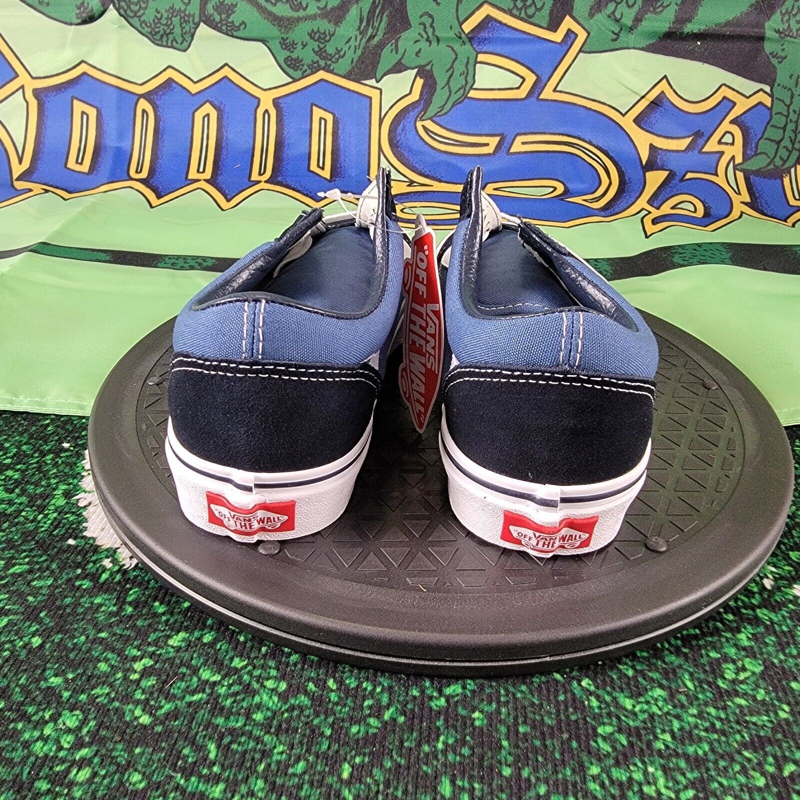 Vans VANS Old Skool Navy Blue Skateboard Sneakers Sz 5.5M 7W Size US 5.5 / EU 38 - 3 Thumbnail