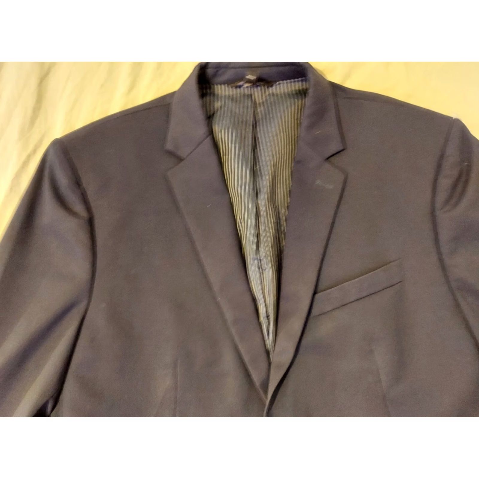 Banana Republic VINTAGE Banana Republic Wool Blazer 42S Slim Navy Blue Blazer Mens Wool Blazer 2 Piece Blue Mens Size 42R - 2 Thumbnail