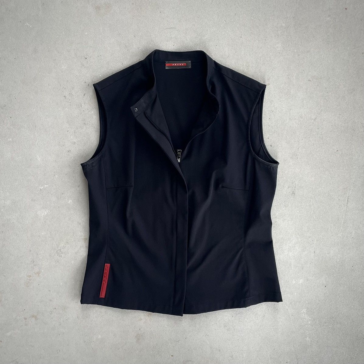 Prada SS99 Nylon Zip-Up Top Size L / US 10 / IT 46 - 2 Thumbnail