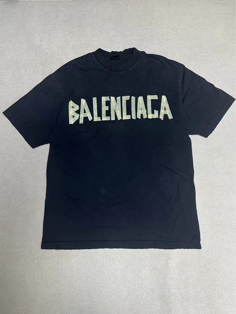 Balenciaga Balenciaga 23 SS adhesive tape short sleeves 2502-Nextarrow Size US M / EU 48-50 / 2 - 1 Thumbnail
