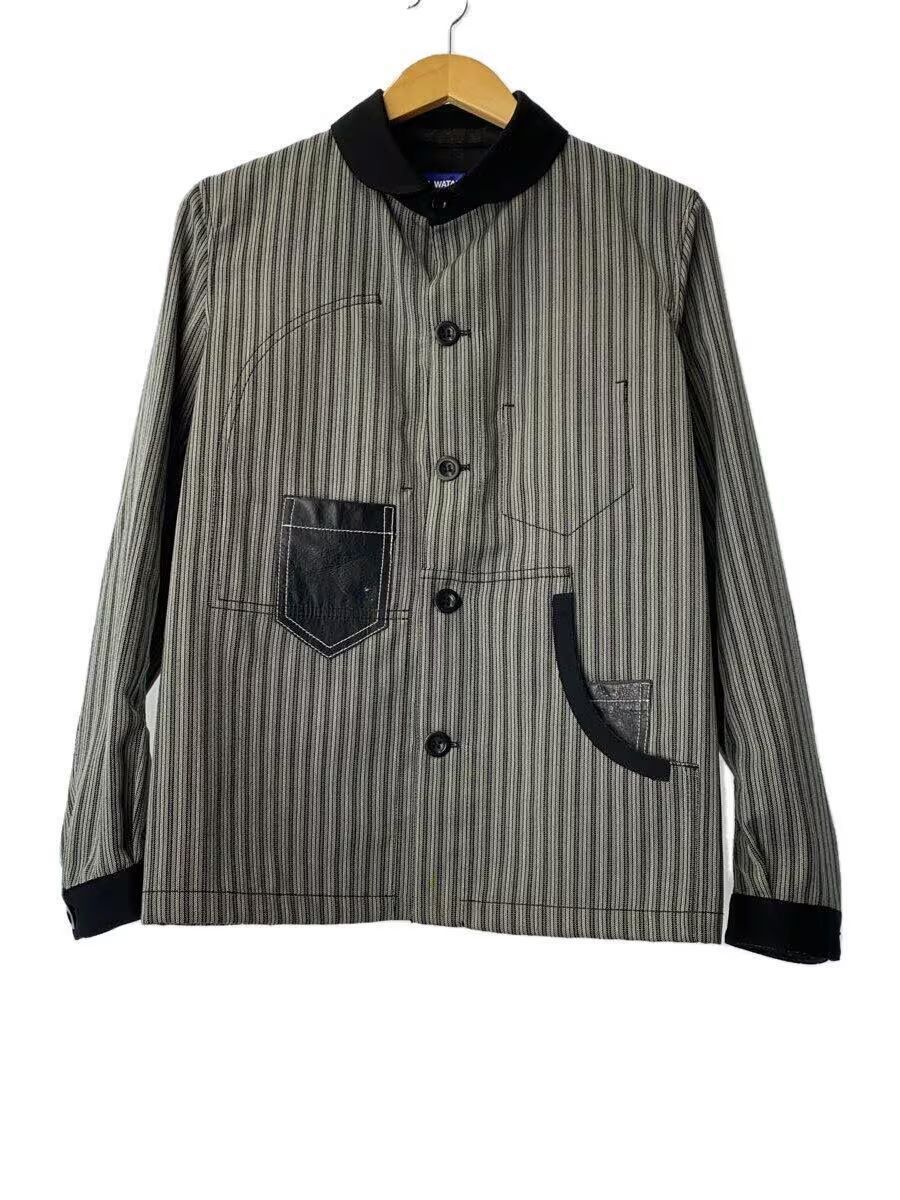 image of Comme Des Garcons x Junya Watanabe Wool Button Up Utility Work Jacket in Grey, Men's (Size XS)