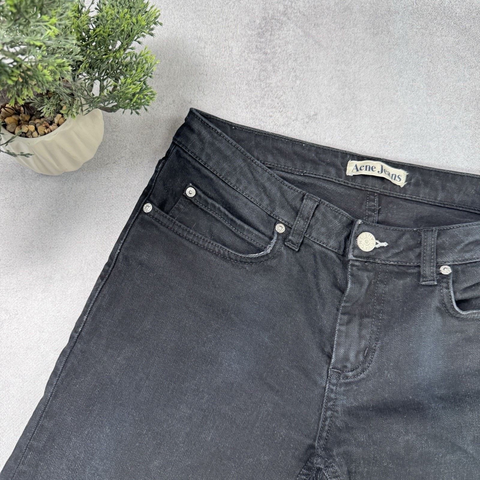 Acne Studios ACNE JEANS Hep Display Jeans Women's W29/L32 Fade Effect Zip Size 29" - 2 Thumbnail