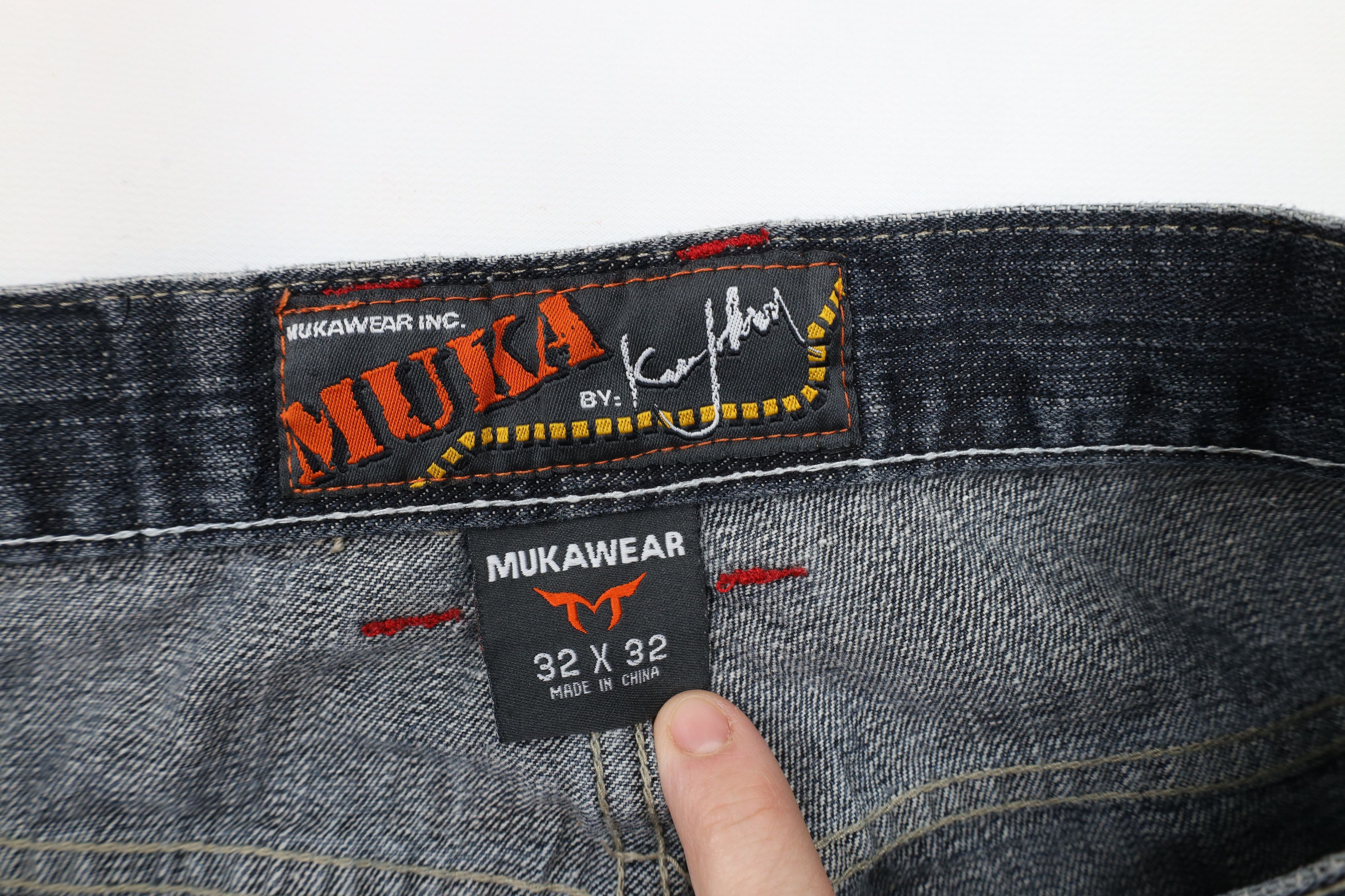 Vintage Vintage 90s Y2K Streetwear Wide Leg Skateboard Rave Jeans Size US 32 / EU 48 - 7 Thumbnail