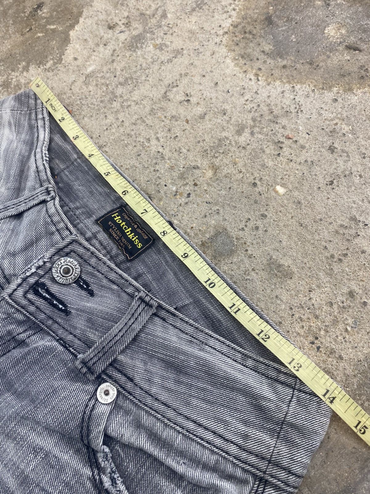 14th Addiction × Jean × KMRii Lace up flared hotchkiss japanese grunge Size US 28 / EU 44 - 14 Thumbnail