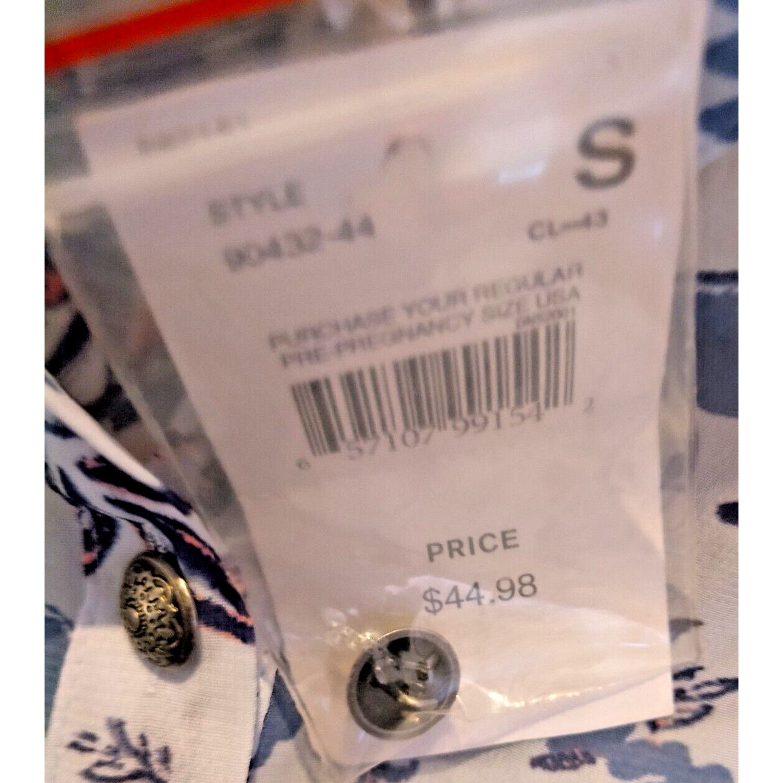 The Unbranded Brand Motherhood Maternity Floral Lavender Grey Camisole Blouse SM Size S / US 4 / IT 40 - 9 Thumbnail