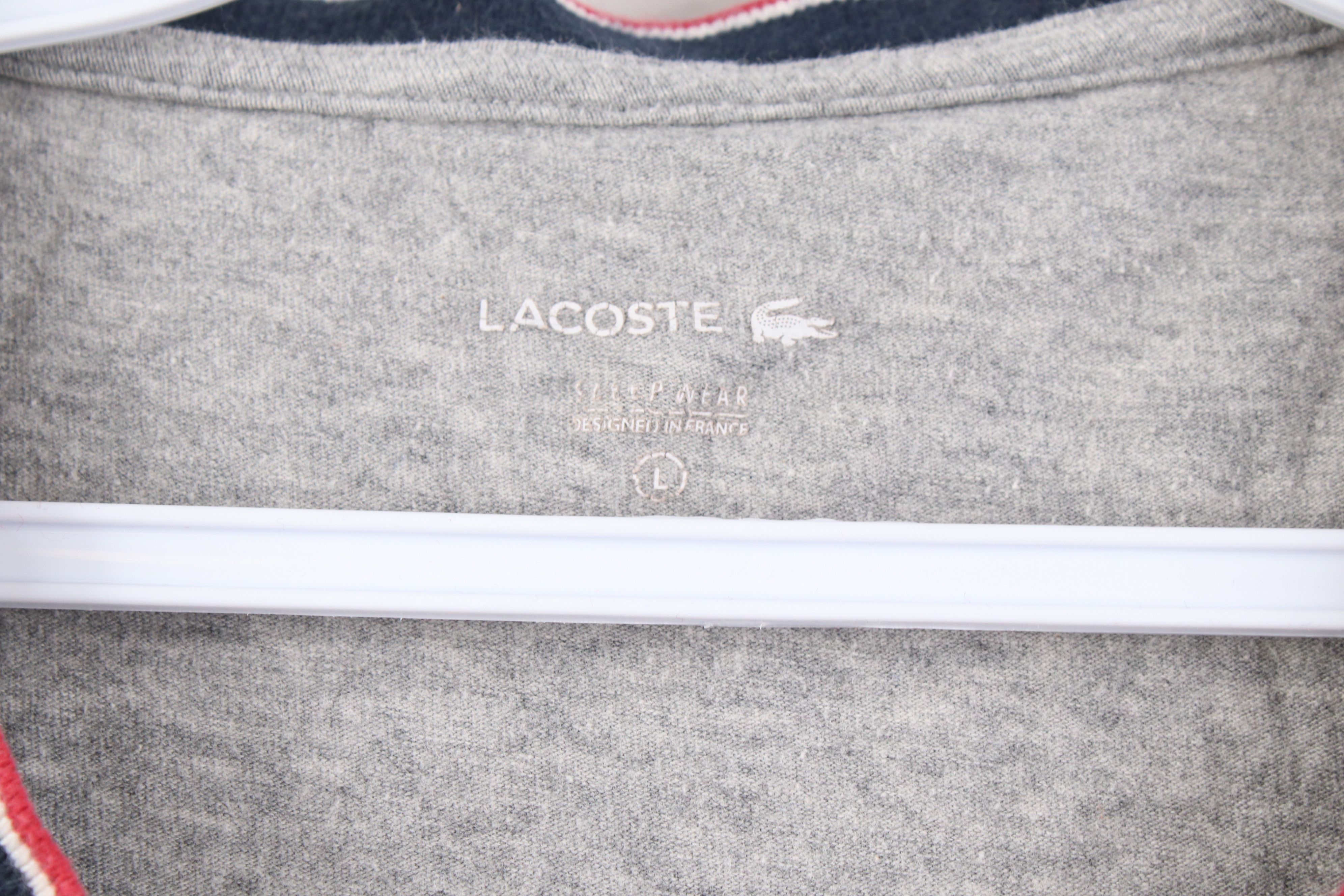Lacoste Lacoste Croc Logo Jersey Knit Short Sleeve Henley T-Shirt Size US L / EU 52-54 / 3 - 5 Thumbnail