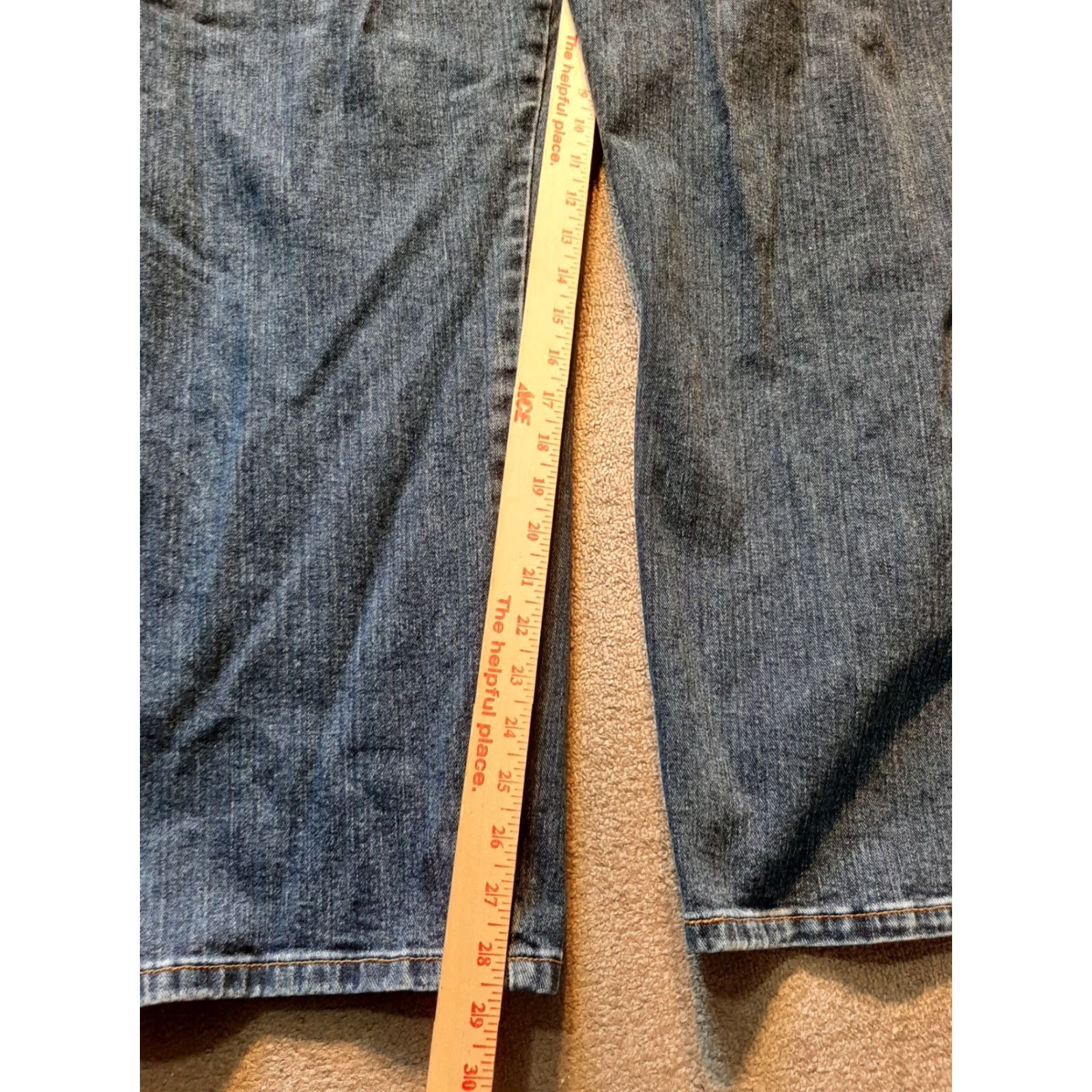Faded Glory Faded Glory Jeans Denim Blue Carpenter 50 X 30 Men Regular Dark Blue Inseam 30 Mens Size US 34 / EU 50 - 2 Thumbnail