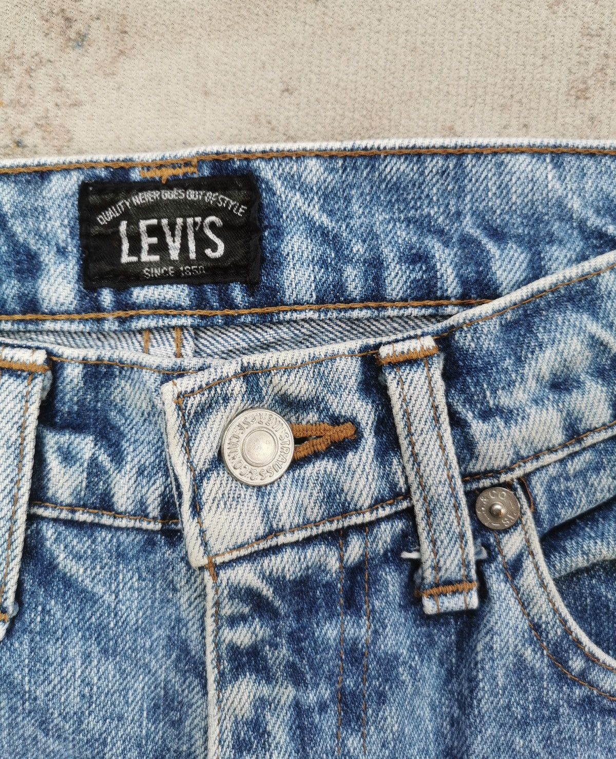 Japanese Brand × Levi's × Vintage Levis Skinny Stone Wash Jeans (LG97) Size US 27 - 7 Thumbnail