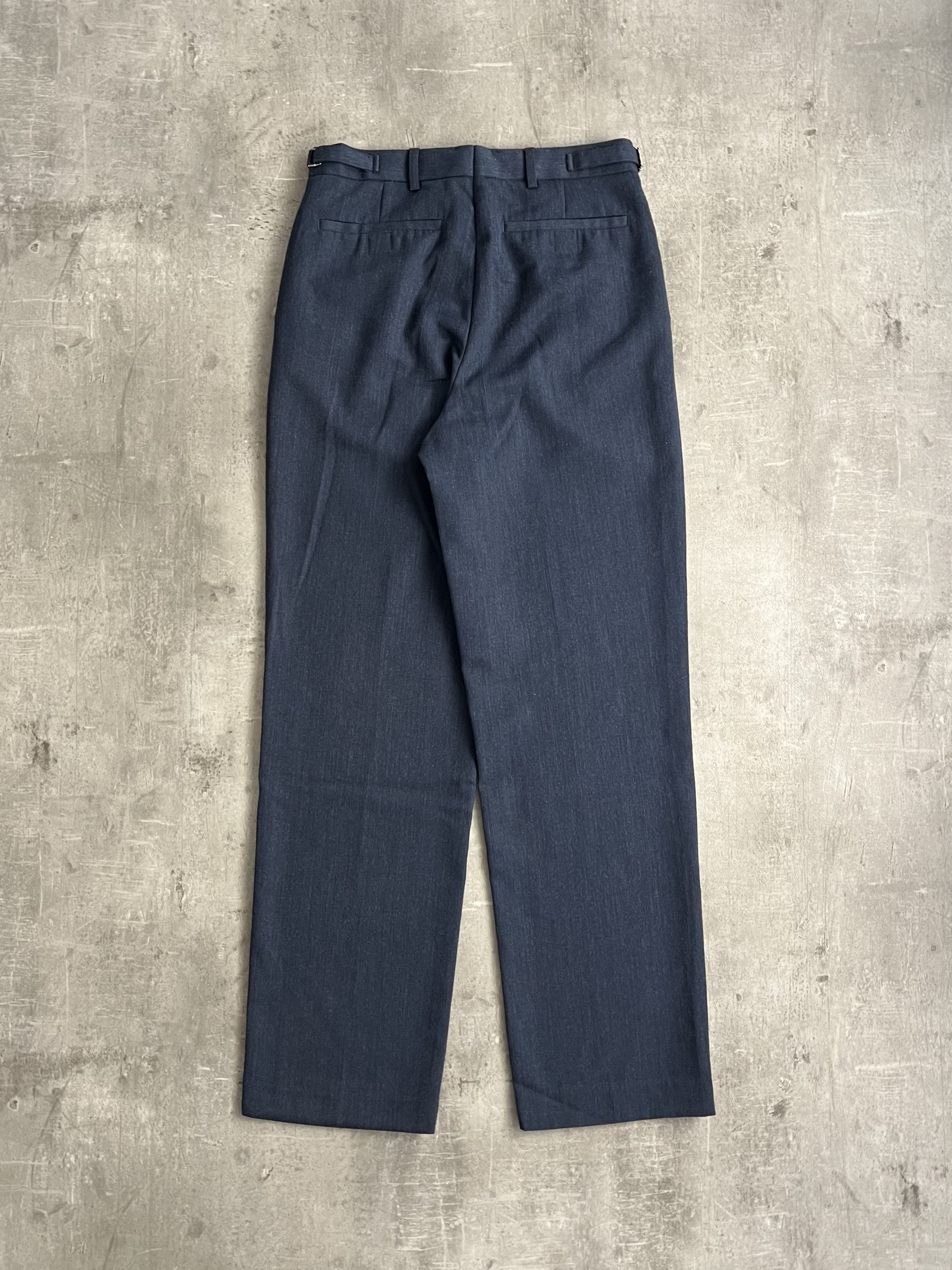 Vintage BRITISH AIR FORCE WOOL TAILOR PANTS BLUE Size US 33 - 2 Thumbnail