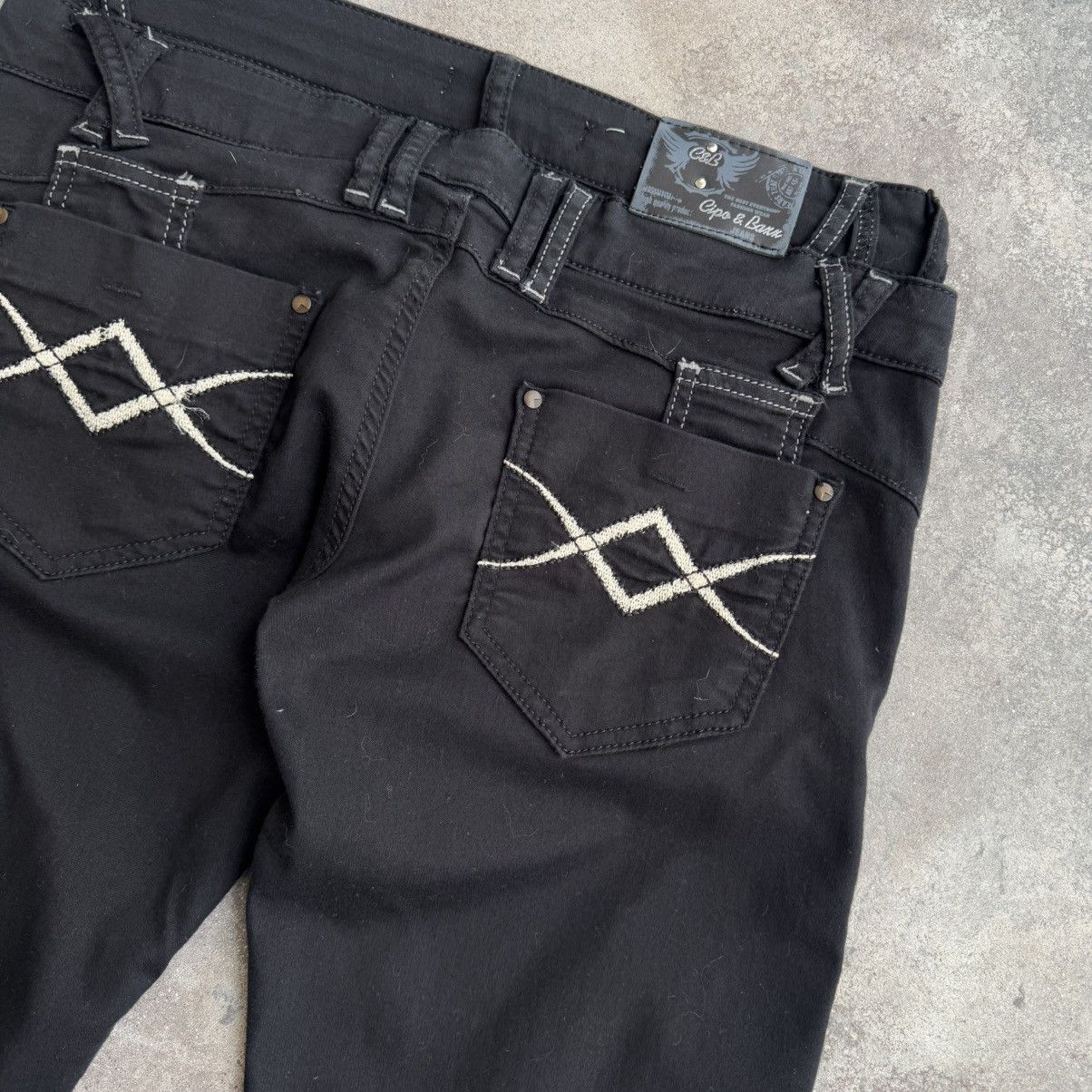 20471120 × Japanese Brand Avant Garde Vintage Y2K Black Gothic Jeans Size 30" / US 8 / IT 44 - 12 Thumbnail