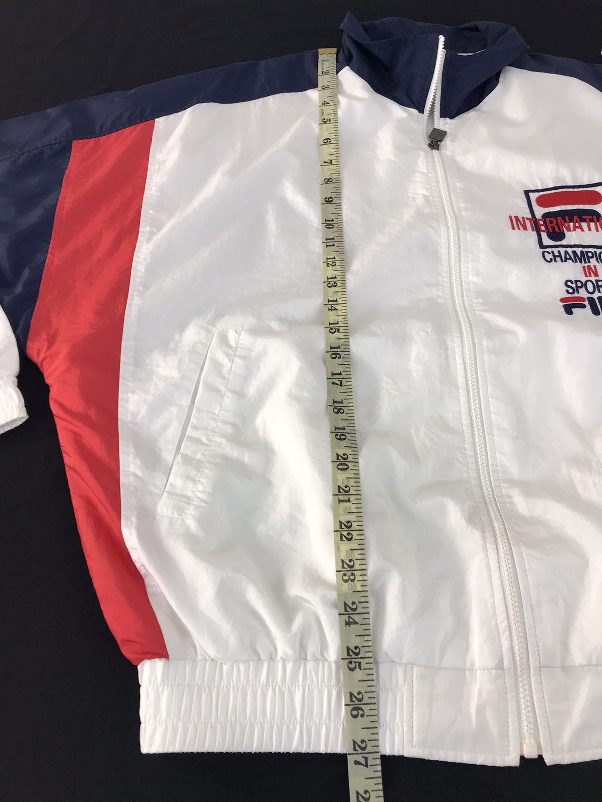 Fila × Vintage Vintage Windbreaker Fila Big Logo Multicolour Zipper Style Size US XL / EU 56 / 4 - 17 Thumbnail