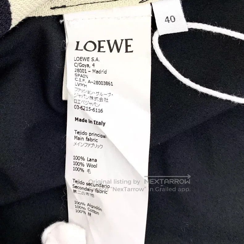 Loewe Loewe Color Block Vertical Stripe Wool Reversible Single B Size S / US 4 / IT 40 - 6 Thumbnail