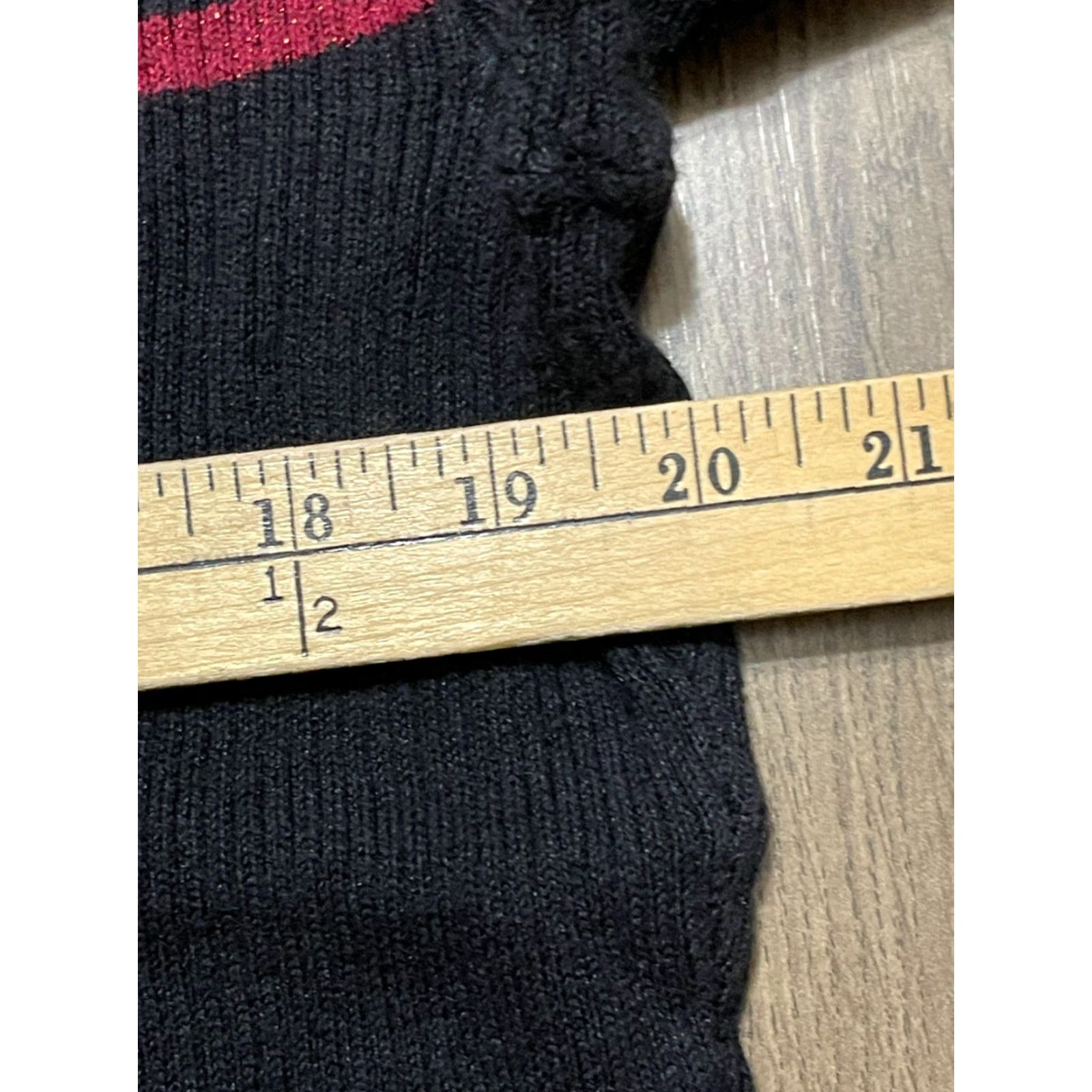 Vintage C.J. Banks Sweater Women's 2X Pullover Turtleneck Red Black White Knit Long Sleeve Casual Fall Spring Summer Vintage: No Size XXL / US 16-18 / IT 52-54 - 5 Thumbnail