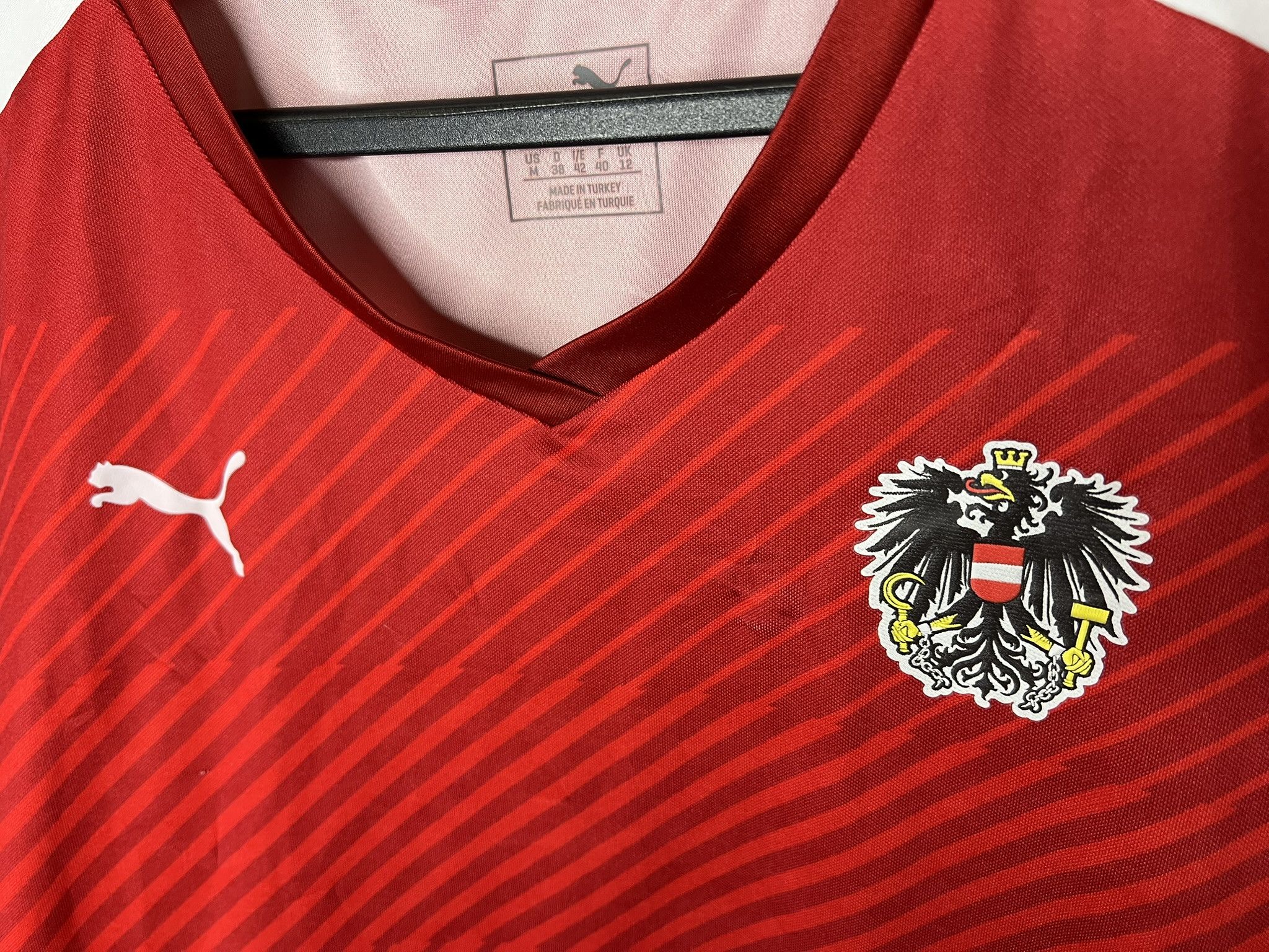 Adidas AUSTRIA 2016 2017 HOME WOMEN'S FOOTBAL SHIRT SOCCER JERSEY Size M / US 6-8 / IT 42-44 - 4 Thumbnail