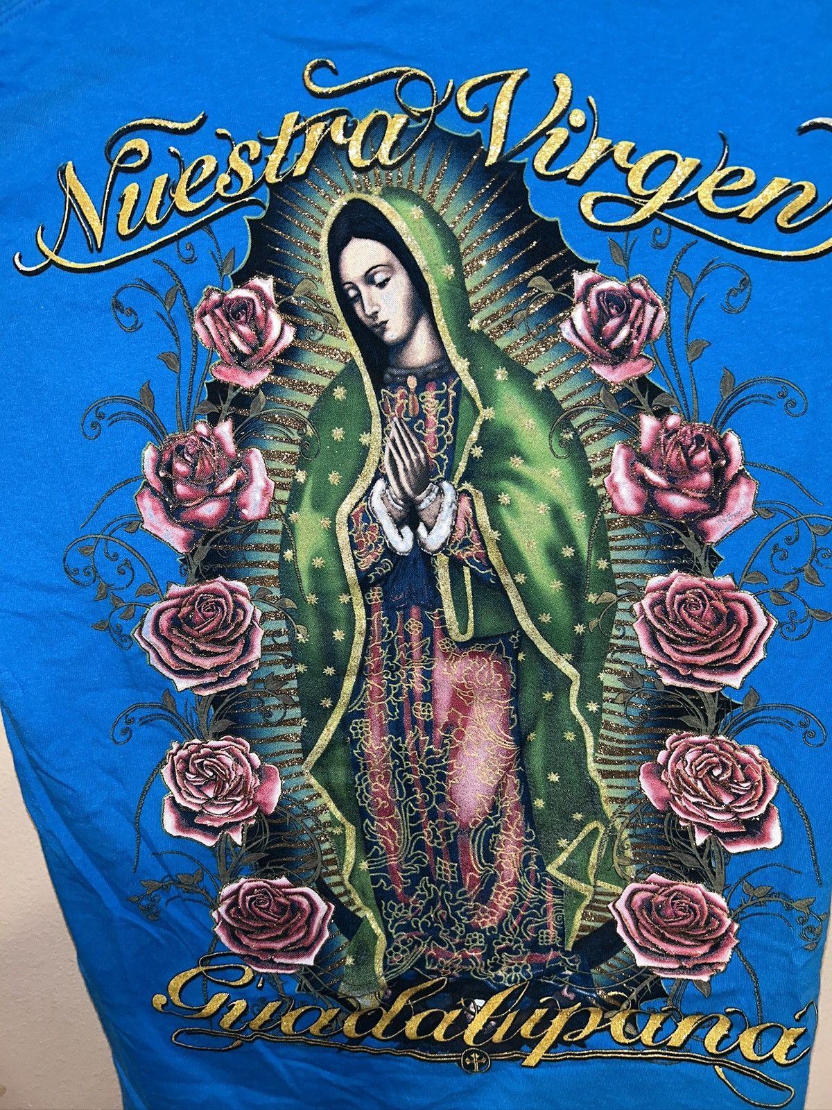 Gildan VIRGEN DE GUADALUPE double side shirt (The Virgin Mary) Size US L / EU 52-54 / 3 - 2 Thumbnail