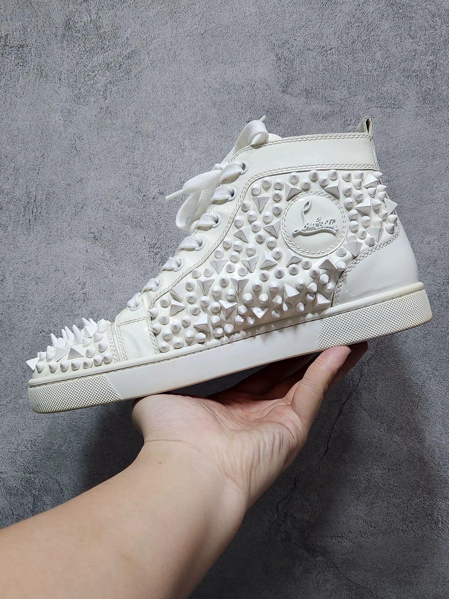 Christian Louboutin Christian Louboutin PIK series white patent and red sole. Size US 6.5 / EU 39-40 - 5 Thumbnail