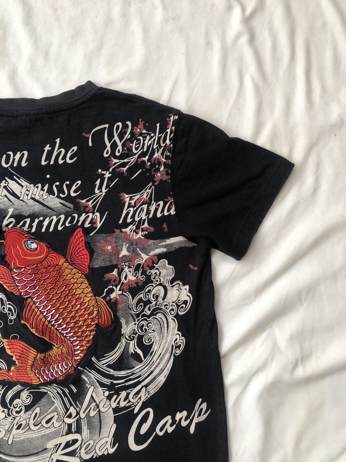 Le Grande Bleu (L.G.B.) Poem Gothic Koi Fish japan Sukajan Style Size US M / EU 48-50 / 2 - 3 Thumbnail