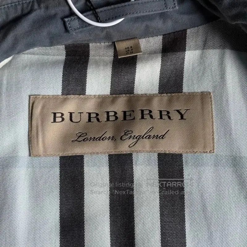 Burberry Burberry Women's Dark Blue Cotton Coat. Size XXS / US 00 / IT 34 - 3 Thumbnail