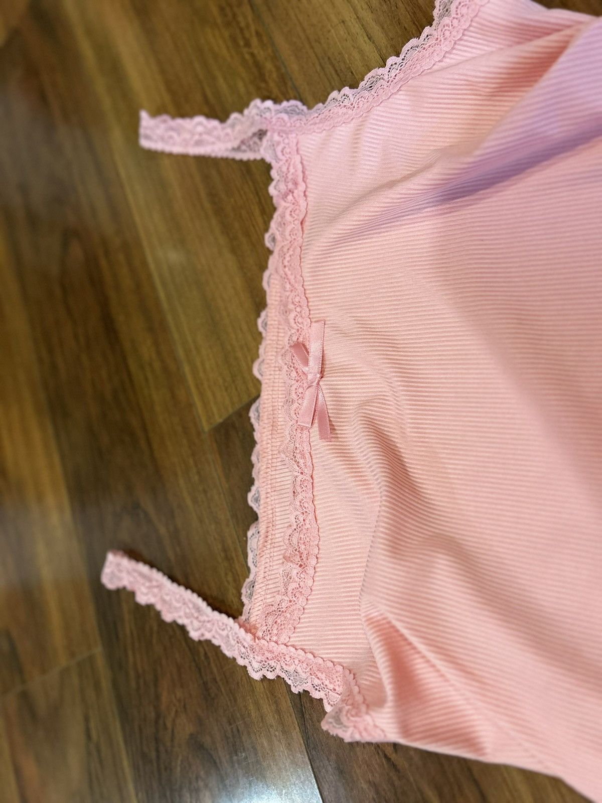 Shein Medium Pink Lace Tank Top Size M / US 6-8 / IT 42-44 - 2 Thumbnail