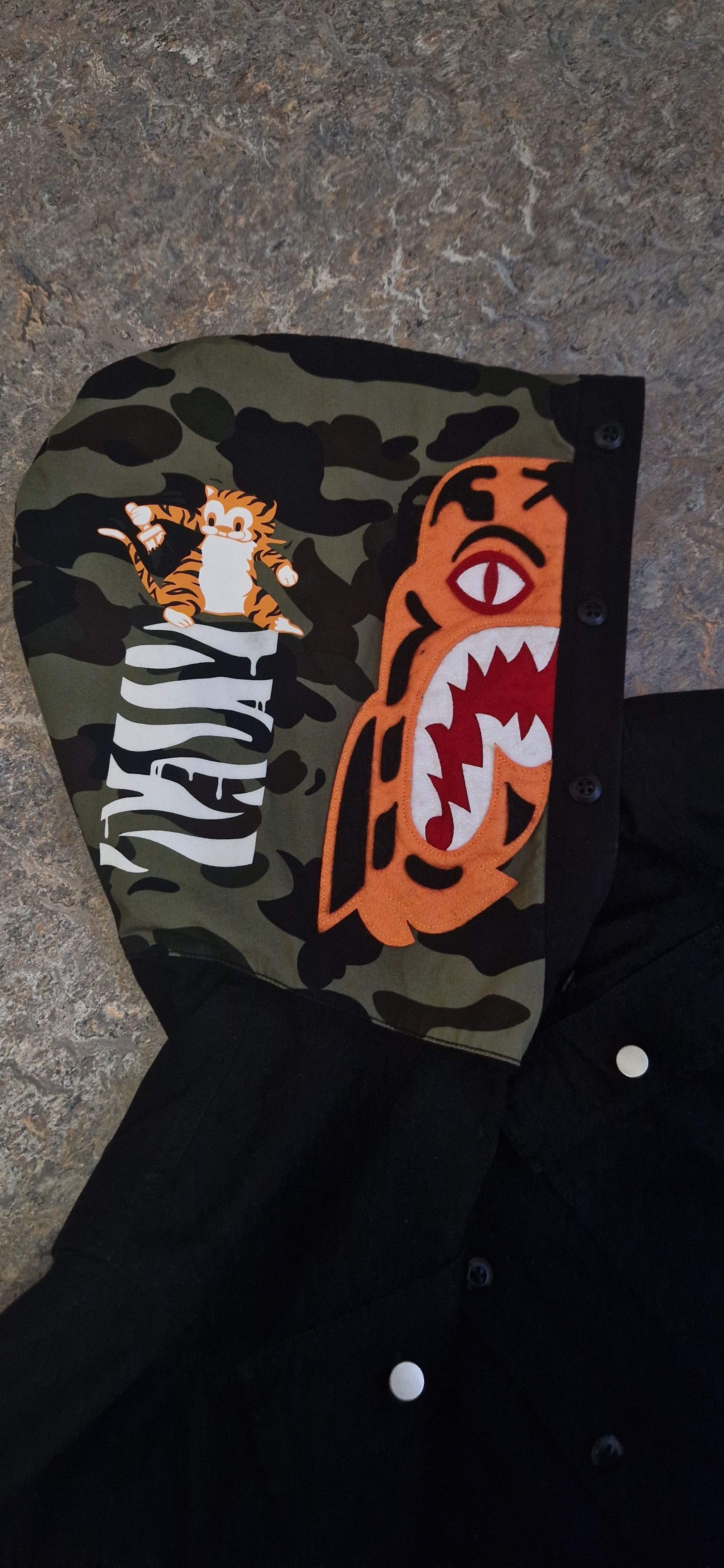 Bape Bape Tiger button hoodie shirt Size US M / EU 48-50 / 2 - 2 Thumbnail