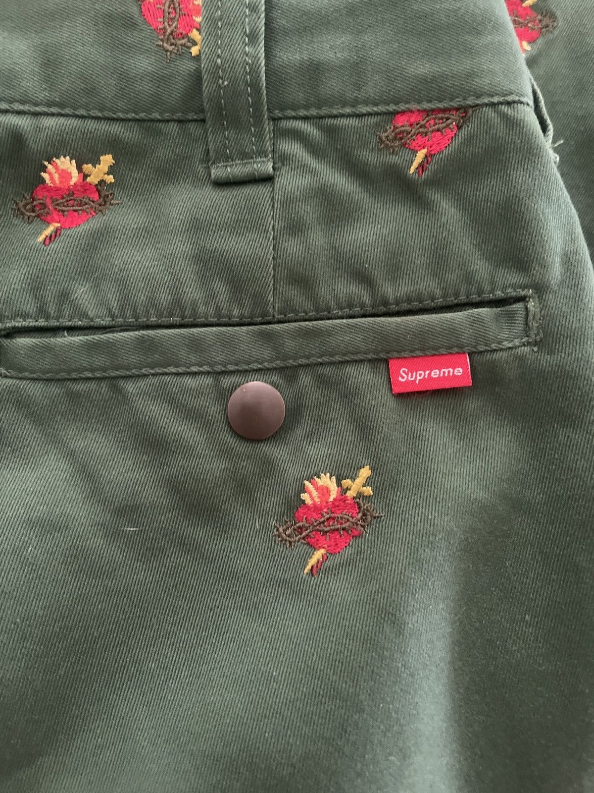 Supreme Supreme Burning heart pants Size US 30 / EU 46 - 3 Thumbnail