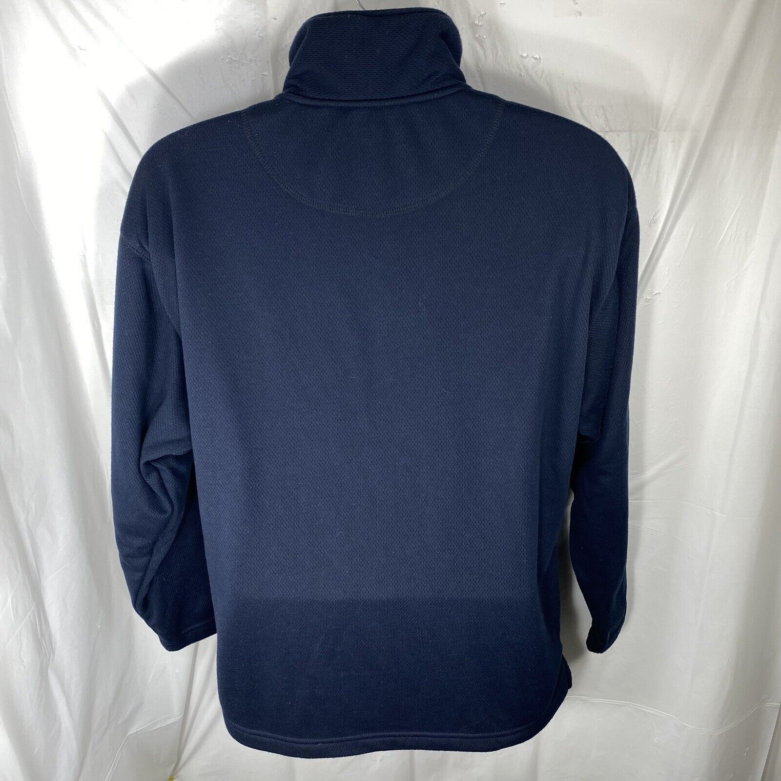 Roundtree & Yorke Roundtree & Yorke Medium 1/4 Zip Navy Blue Fleece Sweatshirt Size US M / EU 48-50 / 2 - 6 Thumbnail
