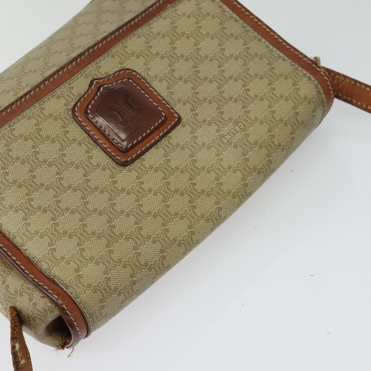 Celine CELINE Macadam Canvas Shoulder Bag Pvc Beige Size ONE SIZE - 6 Thumbnail
