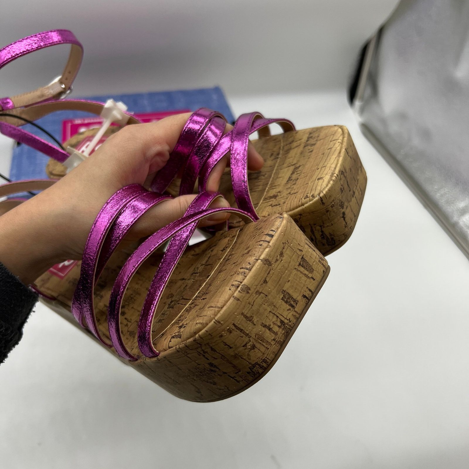 Other Pop Womens Kallie Heeled Sandals Pink Fuschia Multicolor Size US 9 / IT 39 - 10 Thumbnail