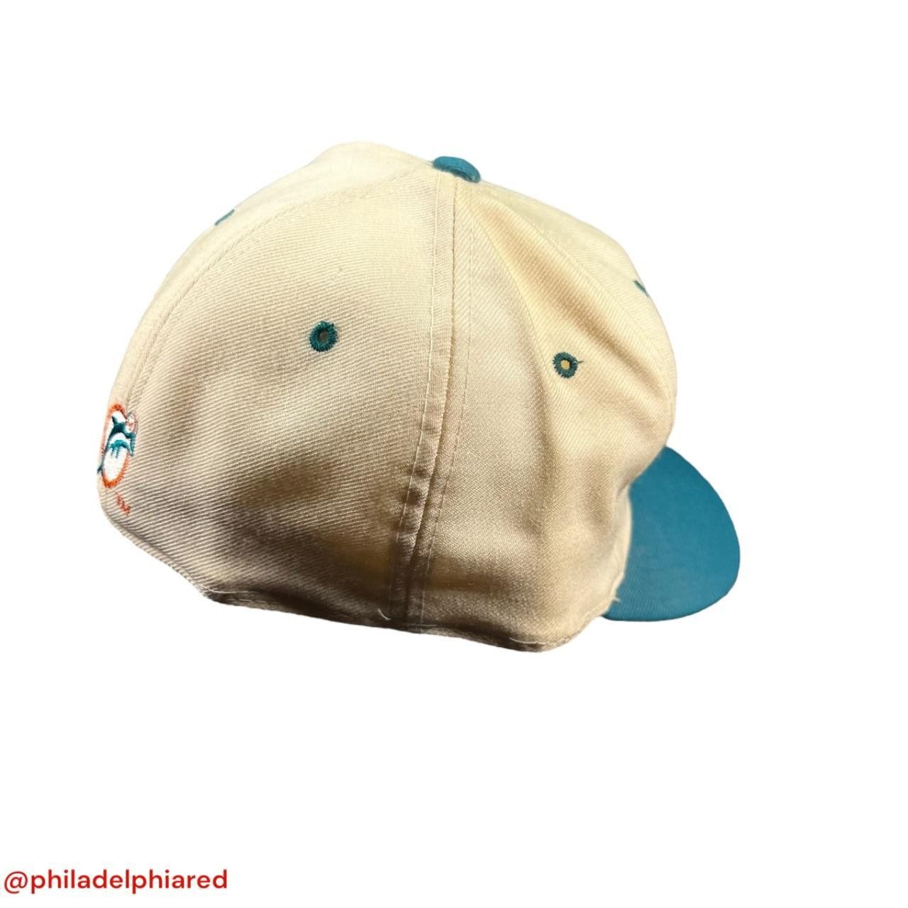 NFL Vintage 1980s Nfl Miami Dolphins fitted hat size 7 3/8 Size ONE SIZE - 4 Thumbnail
