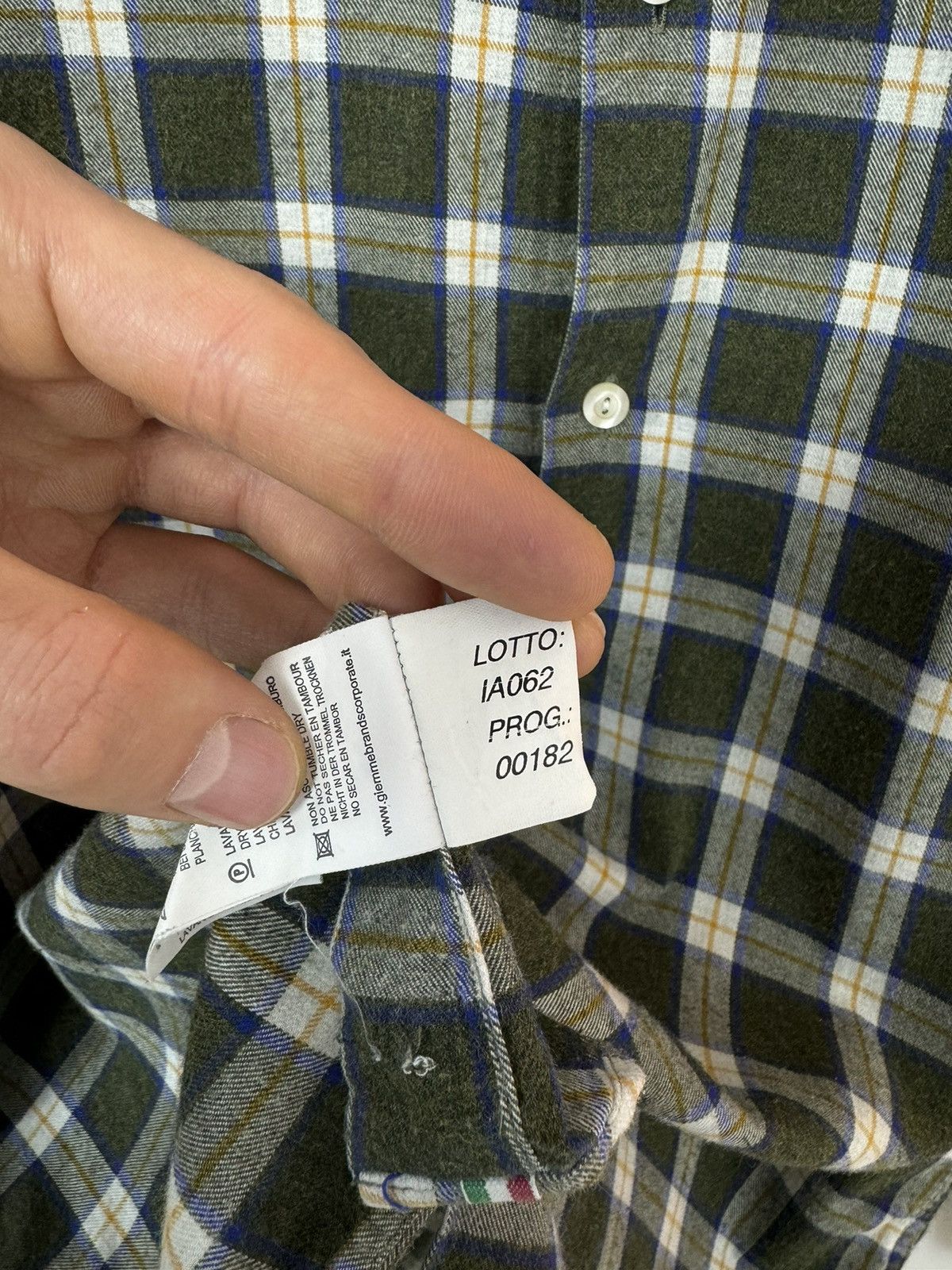 Tintoria Mattei Tintoria Mattei Casual / Sport Plaid Flannel Shirt 16 1/2 Size US M / EU 48-50 / 2 - 5 Thumbnail