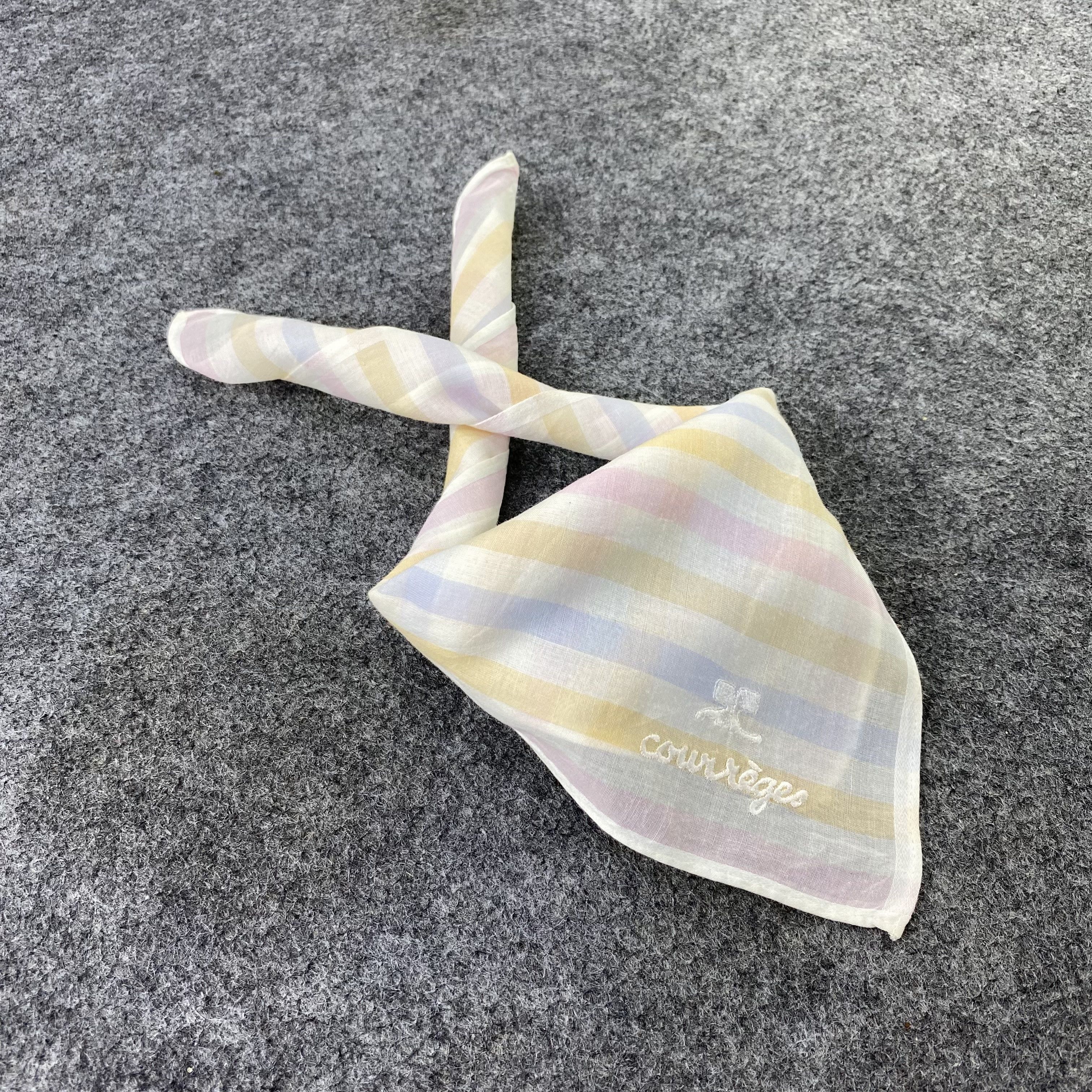 Courreges Courreges Homme Handkerchief / Neckerchief / Bandana-B1295 Size ONE SIZE - 1 Thumbnail
